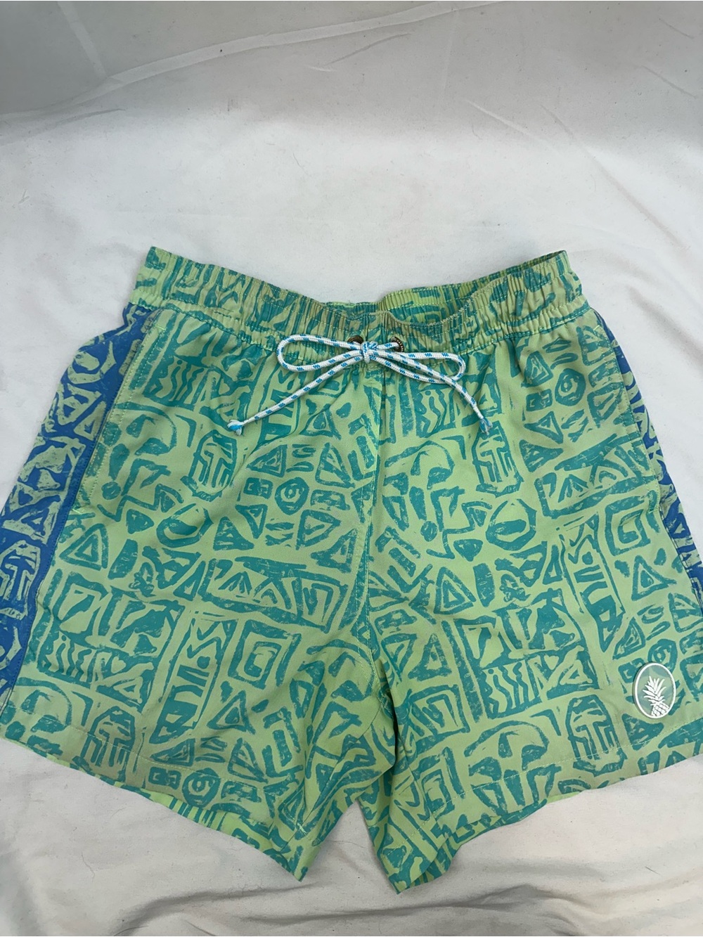 chubbies Green and blue Printed Swim Trunks S
